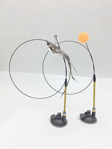 ไม้ปิงปองสุดสร้างสรรค์ทำจากลวดเหล็กยืดหยุ่นสูงสำหรับแมวของเล่นเคลื่อนไหวแบบโต้ตอบสำหรับแมว - Product Image 3