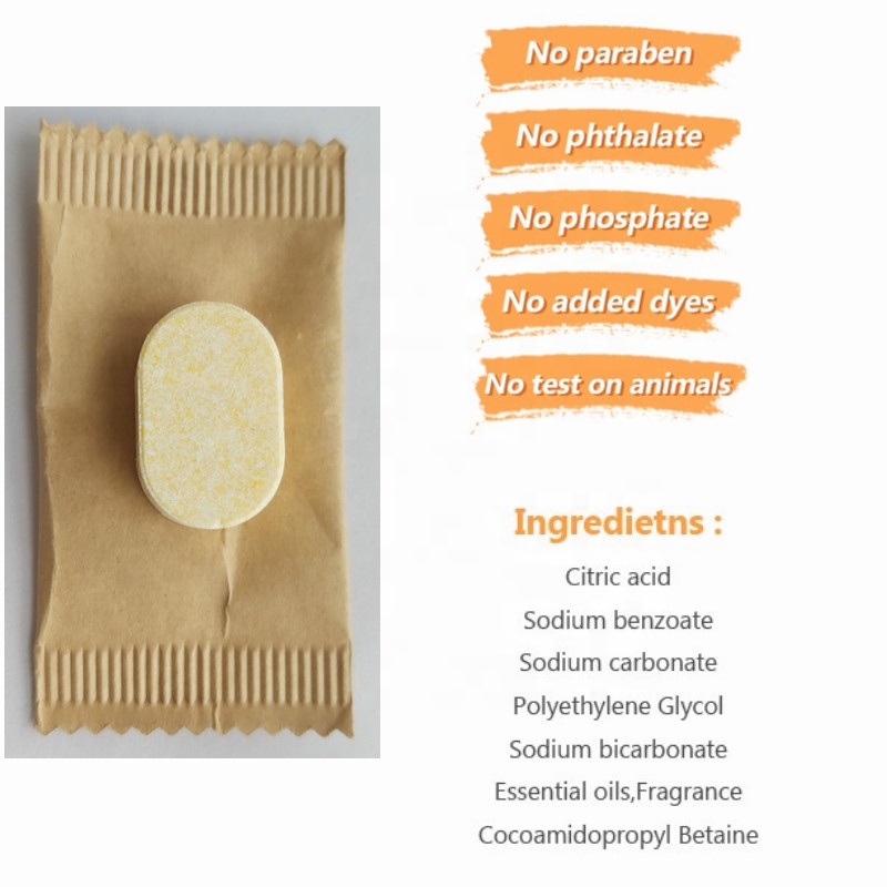 Пользовательский бренд, таблетки для мытья рук из ароматической пены, шипучие таблетки для мытья рук