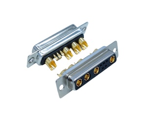 9w4 dây hàn thông tin liên lạc D-Sub kết nối mạ vàng nữ hỗn hợp cao hiện tại 5 + 4 lõi vàng pin cao hiện tại Hàn - Product Image 2