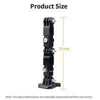 HONGDAK Sport caméra accessoires kit étui pour Gopro Hero12 11 10 9 8 /Fusion/3 +/3 Xiaoyi/Sjca