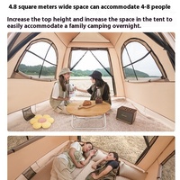 Tente Gonflable de Camping en Plein Air, Épaissie en Tissu Oxford, Portable, Automatique et Imperméable, Vente Directe d'Usine en Gros