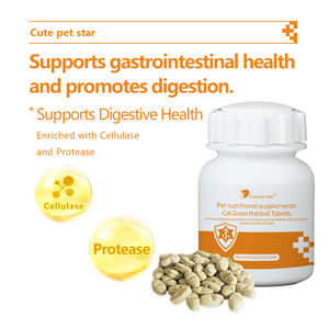 Tabletas de Hierba para Gato, Eliminador de Bolas de Pelo y Ayuda Digestiva, Soporte Inmunológico, Vitaminas y Minerales Orgánicos en Botellas - Product Image 3