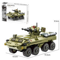 Wange 3515 Série d'équipements BTR-4 Bucephalus Véhicule de combat d'infanterie Modèle MOC Ensemble de blocs de construction Jouet en plastique pour enfants