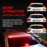 Bande lumineuse LED de freinage supplémentaire BRAD pour voiture, feu arrière de freinage, troisième feu stop, feu stop surélevé, feux de freinage de voiture