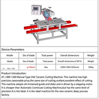 Machine de découpe CNC manuelle AiTao à pont, contrôlée par PLC, grande taille, double face, pour pierre, céramique, carreaux, marbre, AC