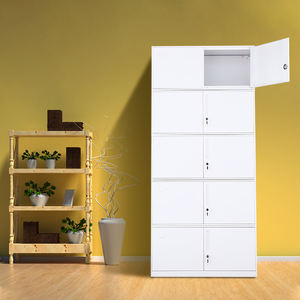 Almacenamiento para Oficina y Almacén, <span class=keywords><strong>Armario</strong></span> Modular de Acero con Cerradura, Almacenamiento Metálico de 2 Puertas para Empresas, Pedidos al por Mayor y Entrega Rápida - Product Image 3