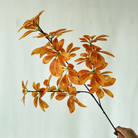 Haute qualité longue tige soie vert plante artificielle décoration de la maison Graduation noël Thanksgiving pâques nouvel an Halloween