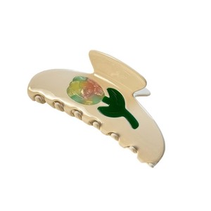 Pince à <span class=keywords><strong>cheveux</strong></span> en acétate de fleurs classique Qianjin, vaporisateur, créative, vente en gros pour femmes, logo écologique personnalisé, pinces à <span class=keywords><strong>cheveux</strong></span> - Product Image 5