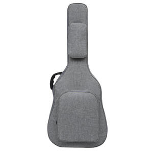 Sac de <span class=keywords><strong>guitare</strong></span> 41 pouces en tissu Oxford résistant aux éclaboussures de 12MM d'épaisseur avec logo imprimé, sac à dos de sac de <span class=keywords><strong>guitare</strong></span> à bandoulière portable - Product Image 1