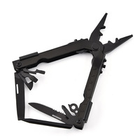 Pince multifonction pliable en acier inoxydable, tournevis, règle, stylo, outil de survie pour le camping et les activités de plein air