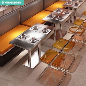 ชุดโต๊ะและเก้าอี้สำหรับร้านอาหารดีไซน์ทันสมัยมาใหม่โต๊ะคาเฟ่เฟอร์นิเจอร์ร้านอาหารร้านกาแฟโต๊ะที่นั่งโซฟา - Product Image 5