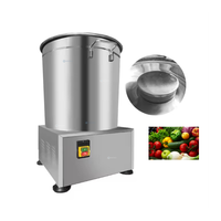 Essoreuse électrique à grande vitesse en acier inoxydable pour salade de légumes pour restaurant et usage domestique