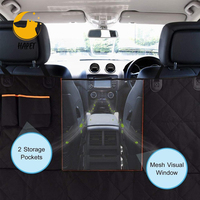 Housses de siège arrière pour voiture, 100% étanche avec fenêtre visuelle en maille, Durable, anti-rayures, antidérapant, hamac de voiture pour chien