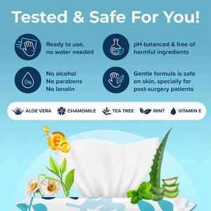 Lingettes de douche jetables écologiques antibactériennes sans parfum pour adultes, emballées individuellement, pour le <span class=keywords><strong>corps</strong></span> entier, marque distributeur - Product Image 4