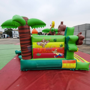 Château gonflable commercial d'extérieur, trampoline gonflable, château gonflable jungle, château gonflable singe pour enfants - Product Image 3