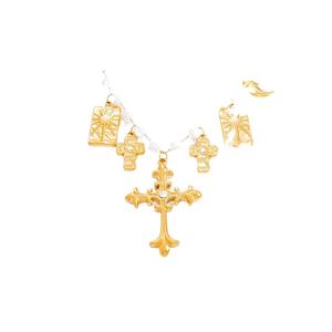 Collar con colgante de estrella chapado en oro de 18 quilates de acero inoxidable para mujer, joyería de fiesta, cadena de clavícula de moda con dijes de perlas y conchas - Product Image 5