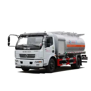 dongfeng Cheap aluminum alloy mobile aviation fuel /diesel /gasoline refueling vehicle 8cbm fuel tanker truck for sale