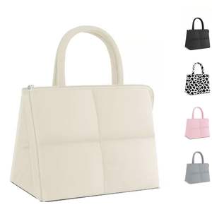 Large Capacity Insulation Puffy <b>Tote</b> <b>Bag</b> Handheld Design Modern Disposable Leisure Lunch Soft Portable Outdoors - Product Image 1