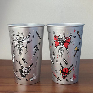 Bouteille d'eau isotherme en acier inoxydable Strange Things Hellfire Club avec bouchon et paille, cadeau souvenir pour les fans <span class=keywords><strong>de</strong></span> la série - Product Image 6