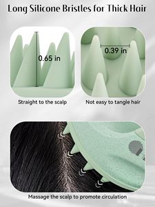 Scalp Massager Hair Growth With Soft Silicone Bristles to Remove Dandruff and Relieve Itching Shampoo Brush <b>Comb</b> - Product Image 4