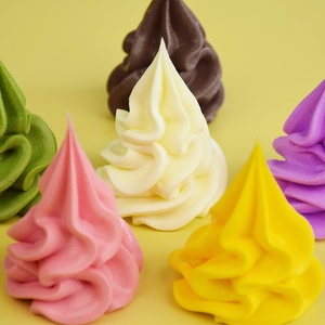 ไอศกรีมจำลอง ของเล่นโมเดลพีวีซี ของตกแต่งงานปาร์ตี้ สีชมพู ไอศกรีมซอฟต์เสิร์ฟ ช็อกโกแลต ไอศกรีมสีขาว ของตกแต่งครัว DIY - Product Image 5
