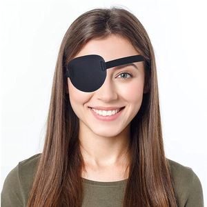 Cache-œil unique pour adulte et enfant, protection contre l'amblyopie strabique, masque oculaire réglable, bandeau de sommeil, accessoire de costume de pirate - Product Image 1