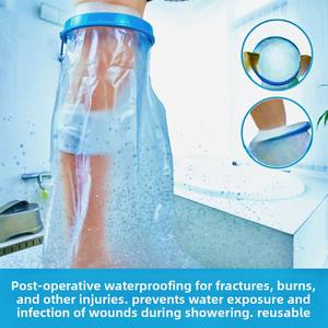 Manchon de douche imperméable pour pied, cheville et jambe, pour adultes, soin post-opératoire des fractures, manchon de douche pour PICC, taille unique - Product Image 4