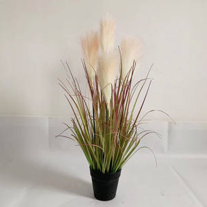 Décorations végétales artificielles du fabricant : tons roses, herbes simulées (oignons, roseaux, herbe de chien, pissenlits, lavande) - Product Image 4