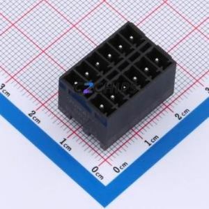 DB2EVHB-3.5-2*6P-BK Plug-in Terminal Block Through hole,P=3.5mm Connector Board-to-Board / Socket - Closed 2x6P 3.5mm Black - Product Image 1