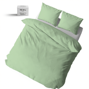 Juego de Funda de Edredón 100% Algodón Verde Italiano Queen 250x200cm Ropa de Cama - Product Image 3