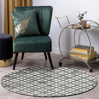 New Style Rindsleder bedruckter Teppich 3D-Druck Teppich Teppich für Wohnzimmer Moderner Haushalt Wohnzimmer Teppich Teppich