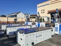 Ligne de production de terrasse en PE, ligne de production de machines extrudeuses de panneaux composites bois-plastique WPC