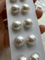 Perles rondes en vrac de culture d'eau douce naturelles Edison blanches de 10-11 mm, qualité 4A, couleur blanche, pour la fabrication de bijoux DIY (colliers)