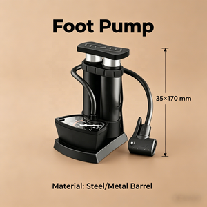 <span class=keywords><strong>Pompe</strong></span> à <span class=keywords><strong>pied</strong></span> portable Worldcycle Mini 1-Way en acier pour <span class=keywords><strong>VTT</strong></span> avec manomètre 85 PSI haute pression, modèle étanche 3518S pour <span class=keywords><strong>VTT</strong></span> - Product Image 2