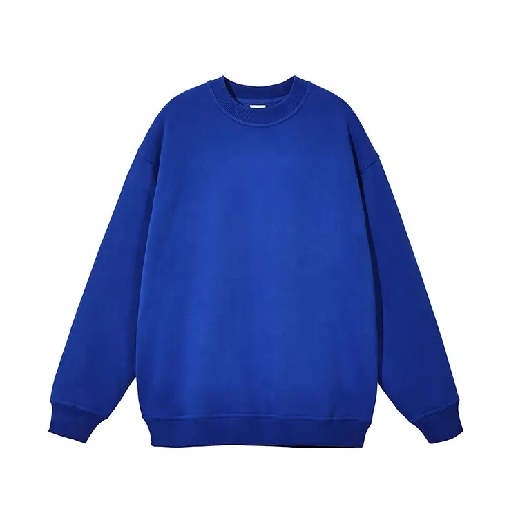 German Hot Sale Custom Logo Printed OEM New Design Pullover Sweatshirt Women Royal Blue Hoodies