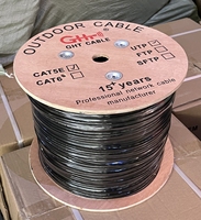 Cable de Red UTP Cat5e GHT, 24AWG, 8 Conductores Sólidos, Revestimiento de PVC/PE/HDPE, Conductor de Cobre CCA, Certificado CE/ROHS, Color OEM