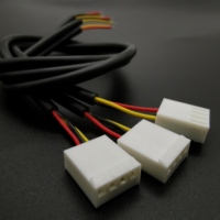 Kustom Molex 5501 KK 254 2510 Crimp 2/3/4Pin Terminal menghubungkan kawat Harness 1M untuk LED