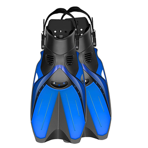 Logotipo personalizado de alta calidad TPR Blade Snorkeling deportes acuáticos aletas cortas de natación aletas de buceo - Product Image 1