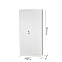 Armoire en acier Armoire à vêtements Casier en acier Chambre à coucher 2 portes Armoire en métal Casier
