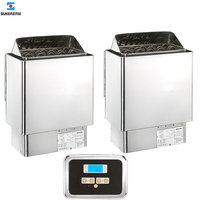 Chauffage de Sauna SUNDREAM combiné avec générateur de vapeur 3 ~ 9kw four de Sauna électrique combiné avec générateur de vapeur chauffage pour Sauna