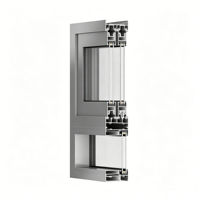 Fenêtre coulissante extérieure pour hôtel, design moderne et minimaliste, en alliage d'aluminium, triple vitrage trempé, pour villa australienne