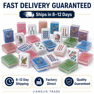 Set di Tessere Mahjong Natalizie in Acrilico <span class=keywords><strong>Bama</strong></span> Mahj the Merryish 160 Pezzi e Tappetino Mahjong <span class=keywords><strong>Bama</strong></span> Mahj Disponibili - Product Image 3
