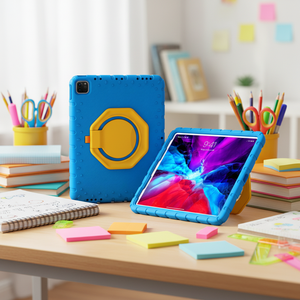 Étui pour tablette HGD anti-chute compatible avec plusieurs appareils pour iPad Pro 12.9 2022/2021/2020/2018 avec support stable à 6 angles et coque en EVA - Product Image 1