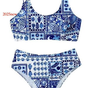ชุดว่ายน้ำบิกินี่เซ็กซี่แบบสองชิ้นสำหรับผู้หญิงชุดว่ายน้ำวันพักผ่อนเอวสูงสำหรับ2025 - Product Image 5