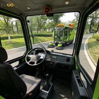 Balayeuse de route électrique SW-BR 230/240 R 4W avec commandes ergonomiques et cabine fermée spacieuse et grande visibilité