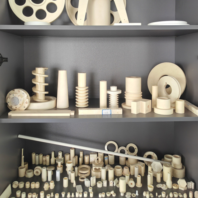 High Precision CNC Machined 99.7% Alumina Ceramic Components-Customized Industrial Ceramic Tube Ring Bushing Furnace Cutting