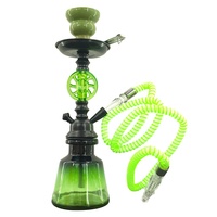 Chicha Narguilé de Luxe en Alliage d'Aluminium Haute Qualité, Chicha en Verre Haut de Gamme, Narguilé Fantaisie pour Magasin Spécialisé