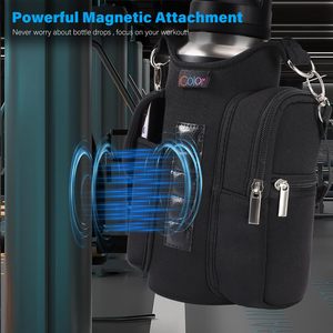 Nouveautés : Porte-bouteille d'eau magnétique personnalisé avec aimants intégrés, support de transport pour bouteille d'eau, sac de sport magnétique pratique - Product Image 2