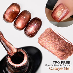 Gel Magnético para Uñas Efecto Ojo de Gato Moonlit Candle, No Tóxico, Libre de HEMA, Fabricante Profesional - Product Image 5