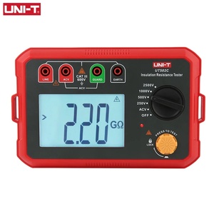 UNI-T เครื่องวัดความต้านทานฉนวนแบบดิจิตอล UT501C/UT502C 2500V (0.05% + 2) ความแม่นยำ จอแสดงผล LCD 0.01 M~5000 ความต้านทาน UT501C,U - Product Image 1